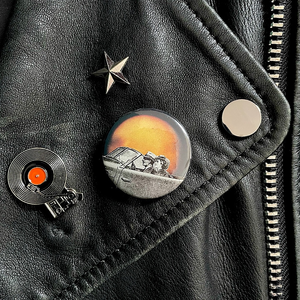 Vintage Retro button pin